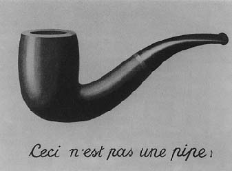 Magritte: 'Ceci n'est pas une pipe:'